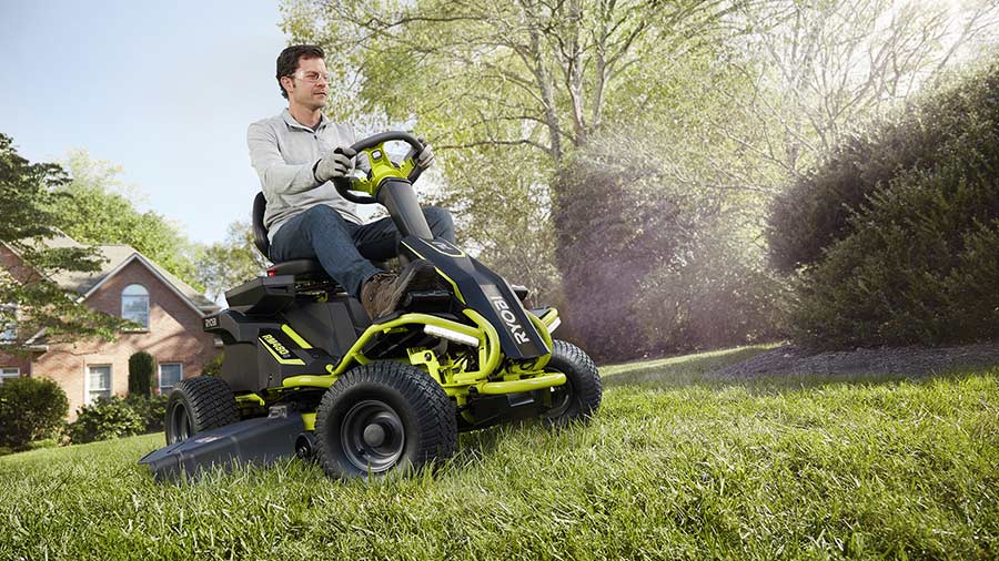Tondeuse autoportée rider Ryobi RM480E Tondeuse autoportée rider Ryobi RM480E
